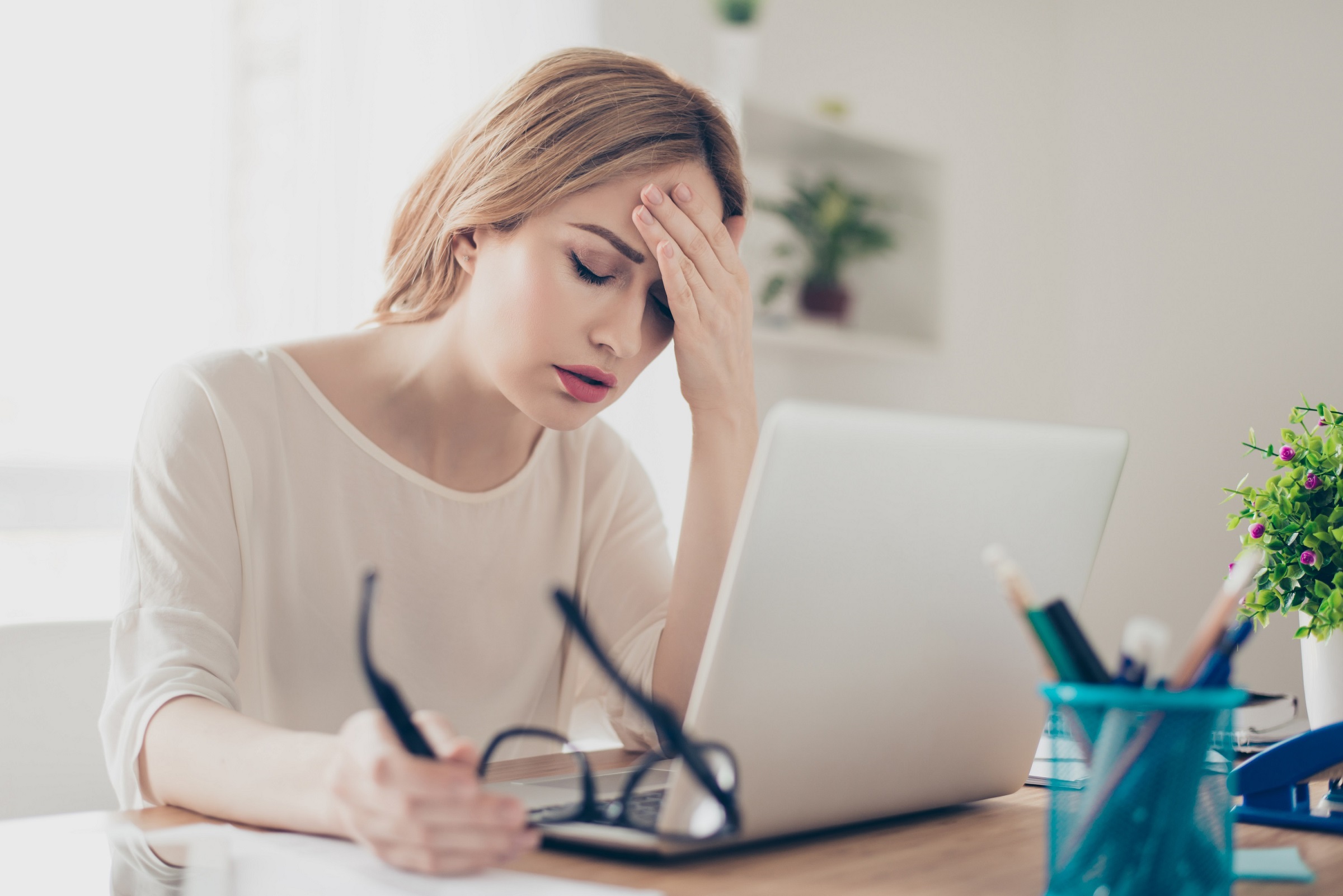 stressed woman